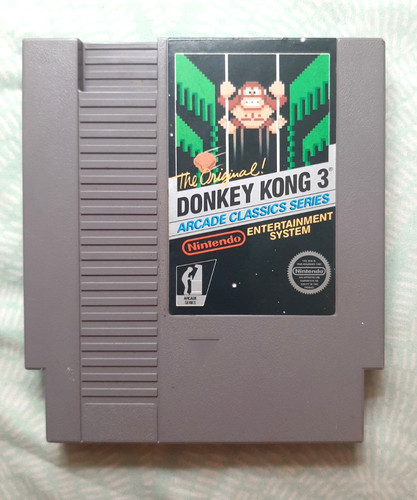 DONKEY KONG 3 for Nintendo NES - 5-screw - Nice condition, tested & works!