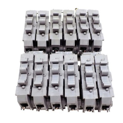 (Lot of 12) Entrelec MD10/22S Din Rail Mount Terminal Block Fuse Holder MB1022S