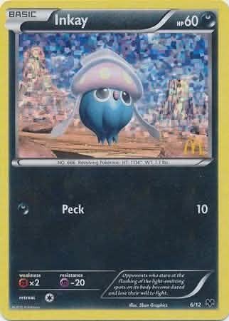 Inkay (6/12) [McDonald's Promos: 2014 Collection] Lightly Played Holofoil