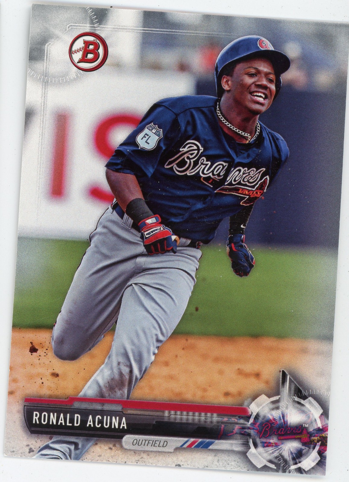 2017 Bowman Draft Prospects Rookie Ronald Acuna #39 Braves