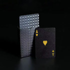 Poker Playing Card Waterproof Black Gold Game Card Group PVC Suit Magic Dmagic P