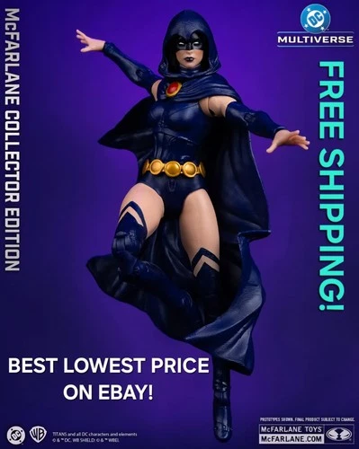 💜🖤😈McFarlane Toys DC Multiverse RAVEN (DC Classic) Collector Edition #69 - product listing photo