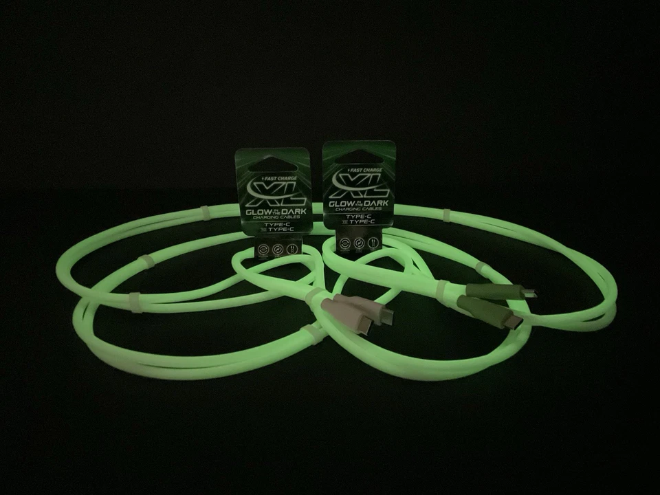 ANY (3) XL 7FT Glow In The Dark Type C To C Or C To iPhone/Ipad Connector - Image 3 of 3