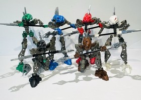 LEGO BIONICLE 2003 Set of 6 Rahkshi w Manuals & Cannisters 8587-8592
