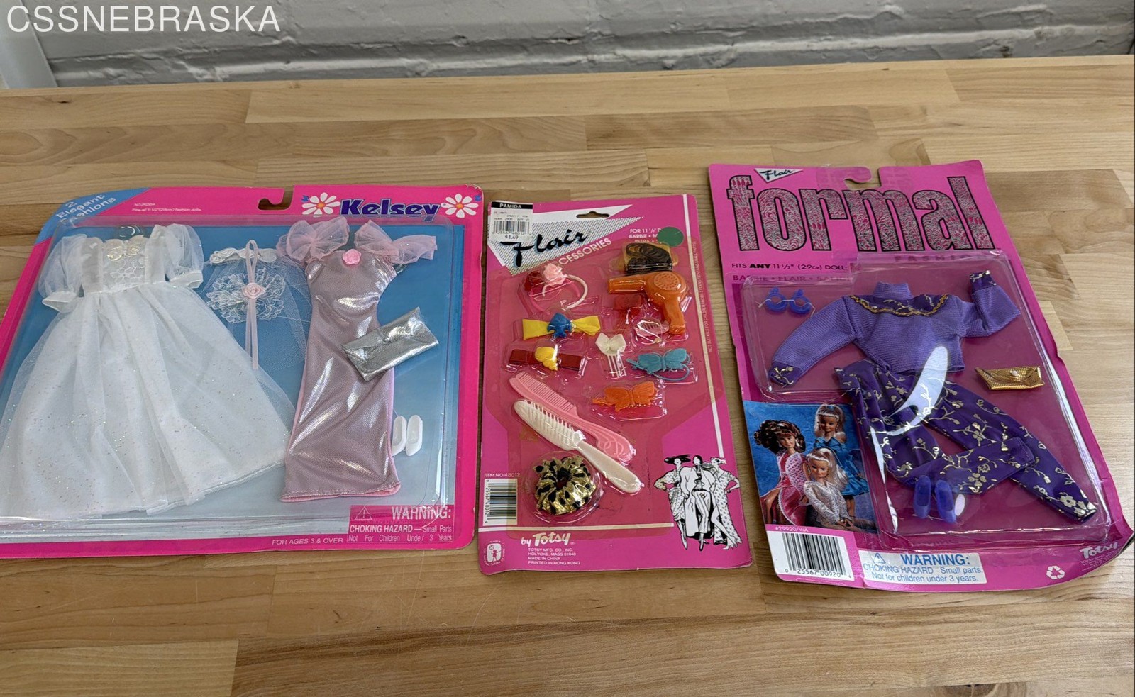 3VTG Accessories packs clothes/Shoes for Barbie and more