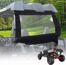 Polaris RZR XP 900 Rear Window,Rear Windshield, Canvas Soft Full Back Window Pan