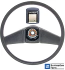78-87 Chevy Truck Black Original Deluxe Steering Wheel w/Champagne Horn Cap