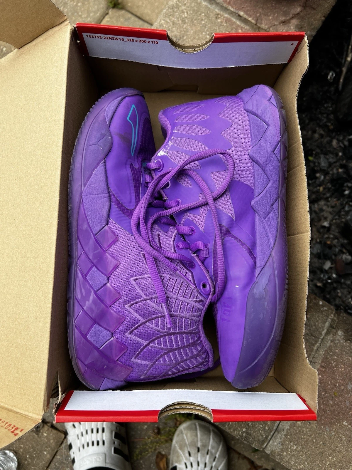 PUMA Scarpe da ballo lámelo viola "Queen City" taglia 8 5 usate in buone condizioni