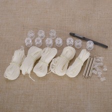 Caravan RV Pleated Shade Repair Kit White Window Shade Restringing Kit A3