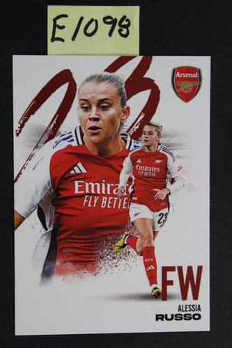 2024-25 Futera Club FX Arsenal Base Portrait Red Alessia Russo /19 (E1098