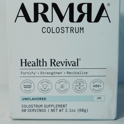 ArmrA  Colostrum supplement  Health  Revival 60 servings unflavored