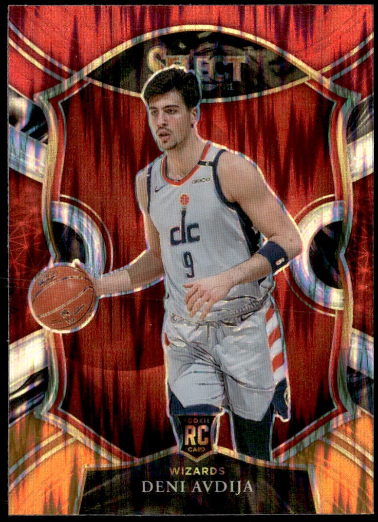 2020-21 Panini Select #69 Deni Avdija Red White Orange Flash Rookie E1