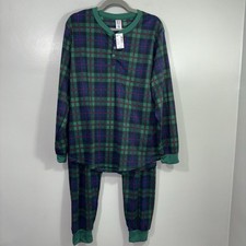 PJ Place Unisex Pajamas Size Large Tartan Plaid Matching Family NWT