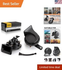 Horns Auto Horn 12V Car Horn Loud Dual-Tone Waterproof Electric Snail Horns K...