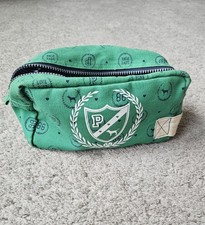VICTORIA'S SECRET PINK MAKEUP BAG COSMETIC BAG PENCIL BAG GREEN HTF VINTAGE Rare
