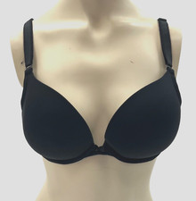 Torrid Curve Bra 360 Plunge Push Up Under Wire Size 40D Black Padded Pre-Owned