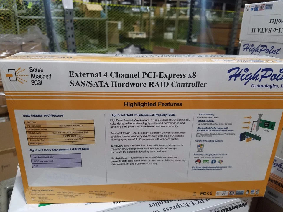 HighPoint RocketRAID 4311 4-Channel PCI-Express x8 SAS 3Gb/s RAID Controller  - Image 2 of 3