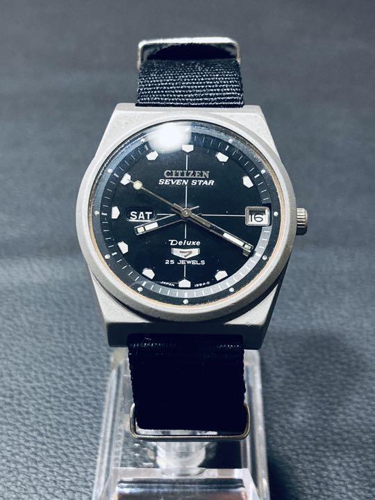CITIZEN Seven Star Deluxe Custom 25Jewels Round Calendar CITIZEN Seven Star Deluxe Custom 25Jewels Round Calendar
