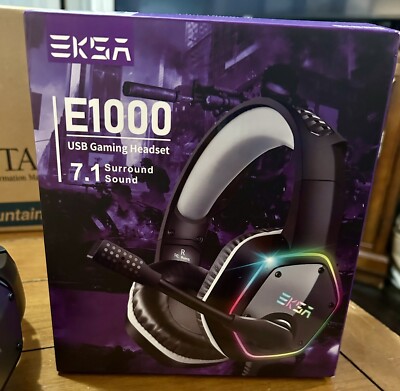 EKSA E1000 USB Gaming Headset for PC