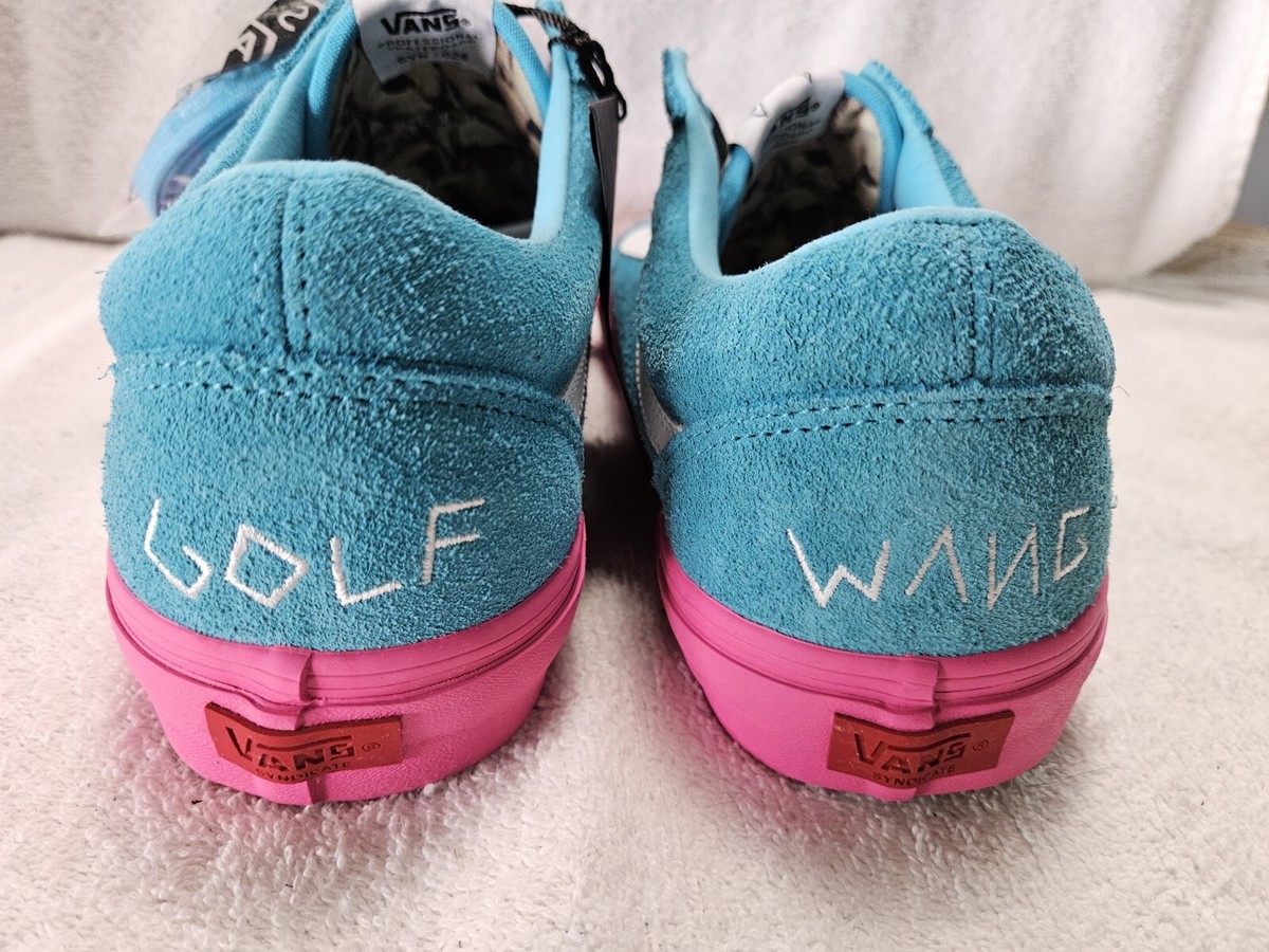 靴 vans syndicate  golfwang  26.5 Vans Syndicate Golf Wang Old Skool Pro Green/Pink Mens Size