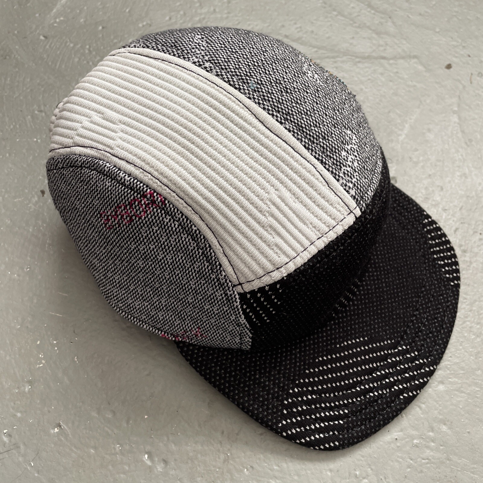 BYBORRE 5-Panel Patchwork Thick Fabric Camp Cap M… - image 3