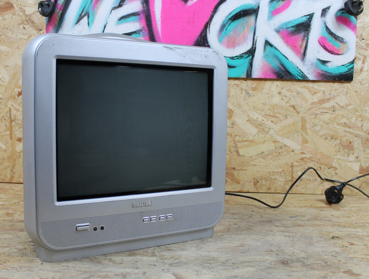 PHILLIPS 15PT1767/05 RETRO GAMING FLAT SCREEN CRT VINTAGE TV eBay