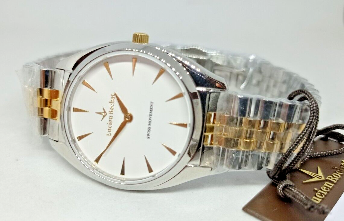 OROLOGIO DONNA SWISS MADE LUCIEN ROCHAT,LUNEL,ORO E ACCIAIO,VETRO ZAFFIRO,32mm