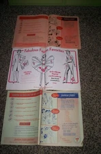 VINTAGE TRI CHEM LIQUID EMBROIDERY HOT IRON TRANSFERS FASHION & TOWELS 3 booklet