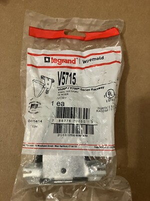 Legrand Wiremold V5715 Ivory Steel Raceway Tee