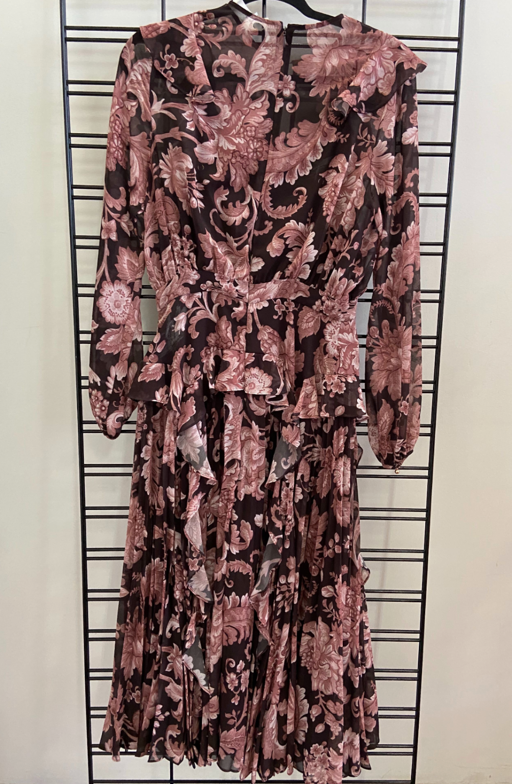 lover florence pleat midi dress