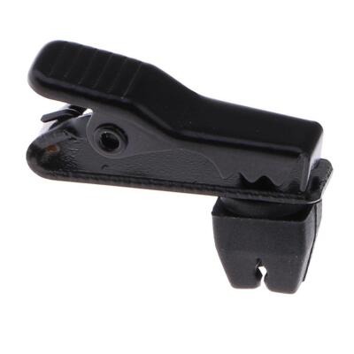 1 Stück Schwarz Lavalier Mikrofon Revers Krawatte Kleidung Clip Kleines Ansteck Mikrofon 5 mm