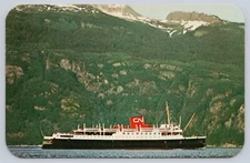 Vtg Steamer S.S. Prince George Photo Postcard B.C. Canada CNR Line Ship Ocean
