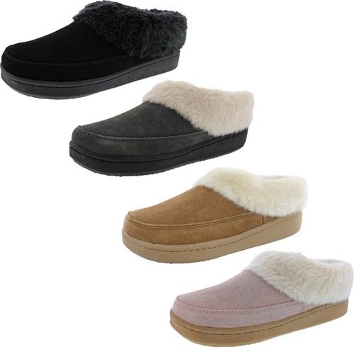 CLARKS WOMEN'S SNOW INDOOR / OUTDOOR WINTER SLIPPERS - Afbeelding 1 van 25