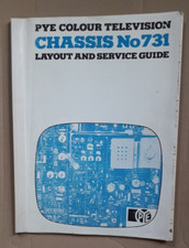 PYE Colour Television Chassis No 731 Layout  & Service Guide