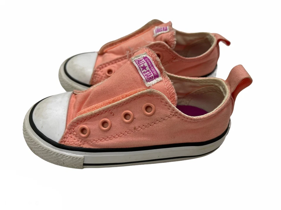 Zapatillas Converse All Star Chuck Taylor Infantiles Niñas Talla 7 Rosa Foto 2 de 4