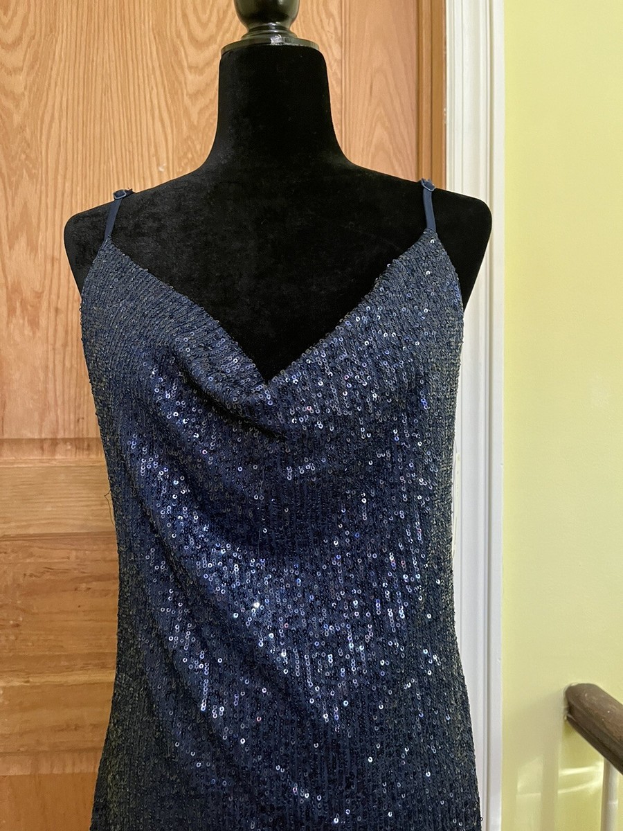 aqua navy blue dress Navy Aqua Blue Ruffle Dress