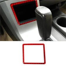 Red Carbon Fiber Central Storage Box Cover Trim For Toyota Tundra/Sequoia Type A