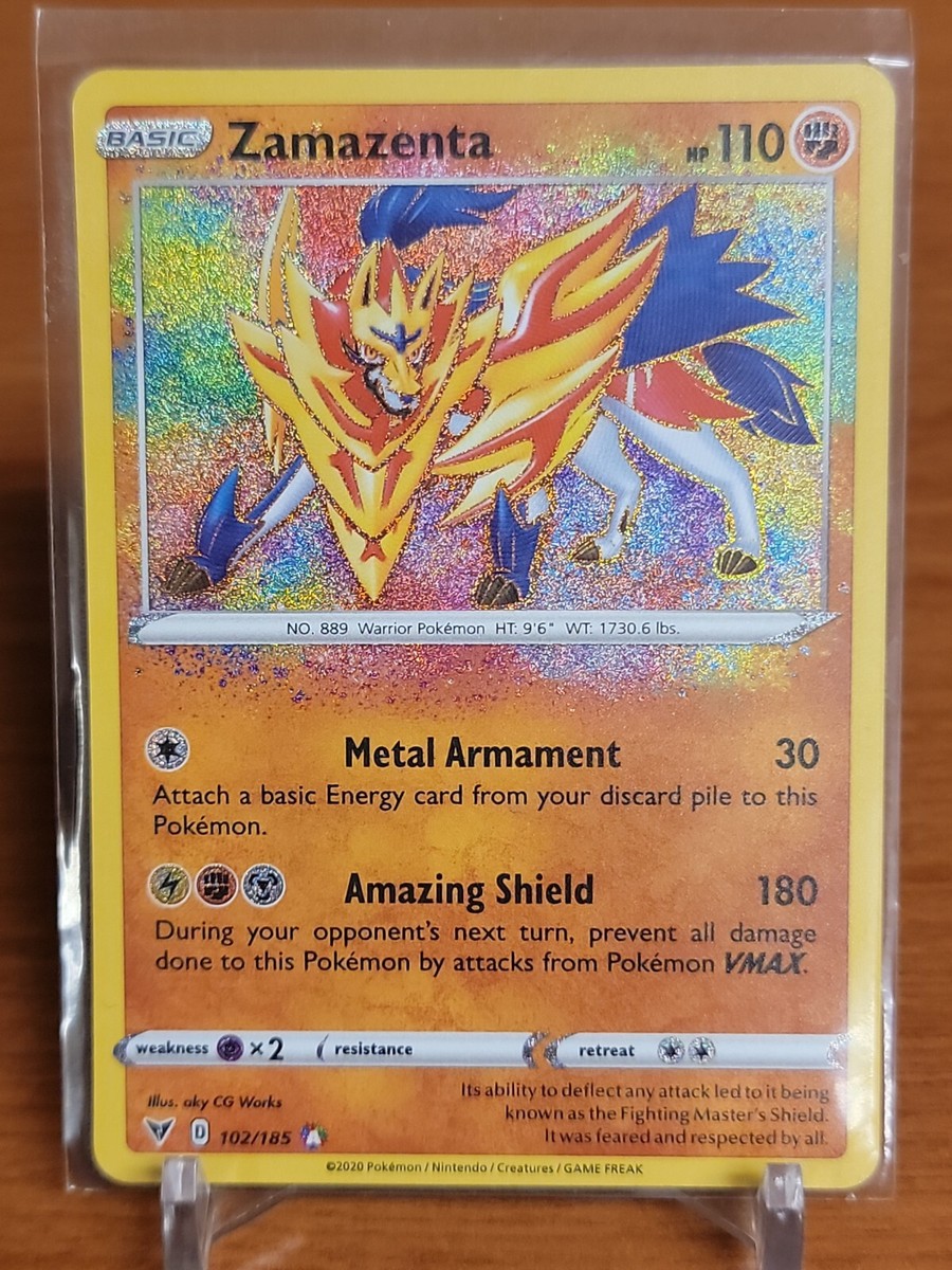 Zamazenta 102/185 Amazing Rare - 2020 Pokemon Vivid Voltage NM | eBay