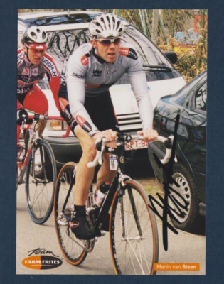 CYCLING cycling card MARTIN VAN STEEN team FARMFRITES signed