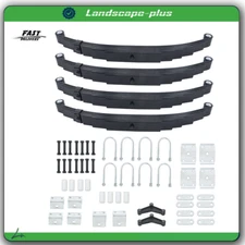 New 7000# 7k Tandem Trailer Axle Suspension Kit 6 Leaf Spring U-bolt Hanger Kit