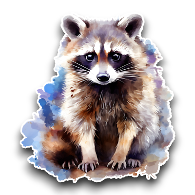 Sticker Sticker raccoon animals VK68 – Déco Sticker Store