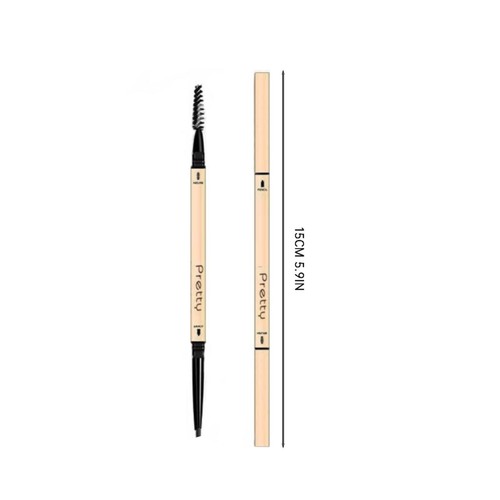 Small Gold Chopsticks Eyebrow Pencil Double Ended Triangular Eyebrow Pencils - Picture 38 of 38