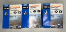SYLVANIA 120W CAPSYLITE 12PAR38/HAL/WFL50 120V Par38 Spot Light Bulb LOT OF 3