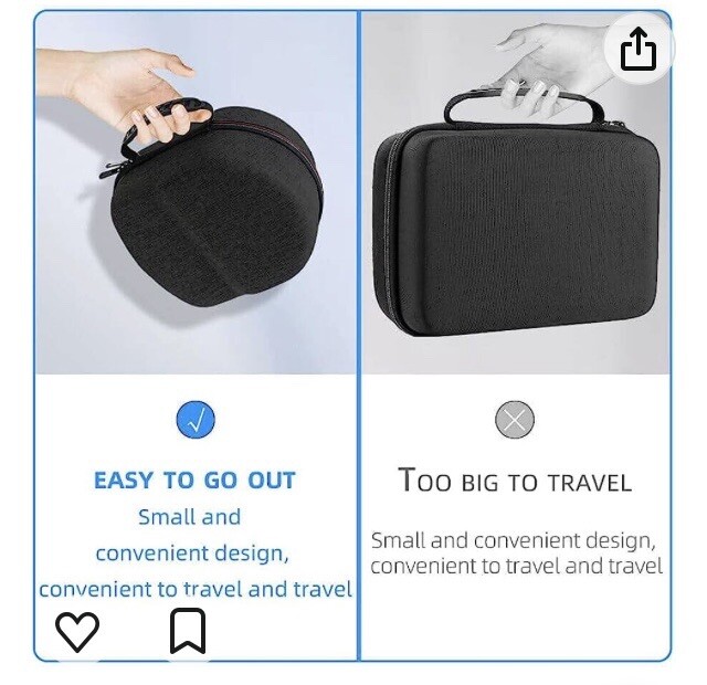 Hard Case For Oculus Quest2, All in One fits VR Gaming Headset