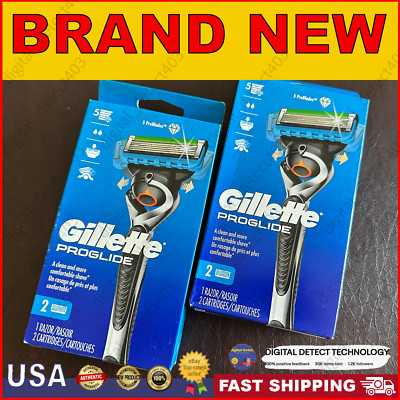 Gillette Proglide - 1 Razor and 1 Cartridge Brand New in the box 2 Pack