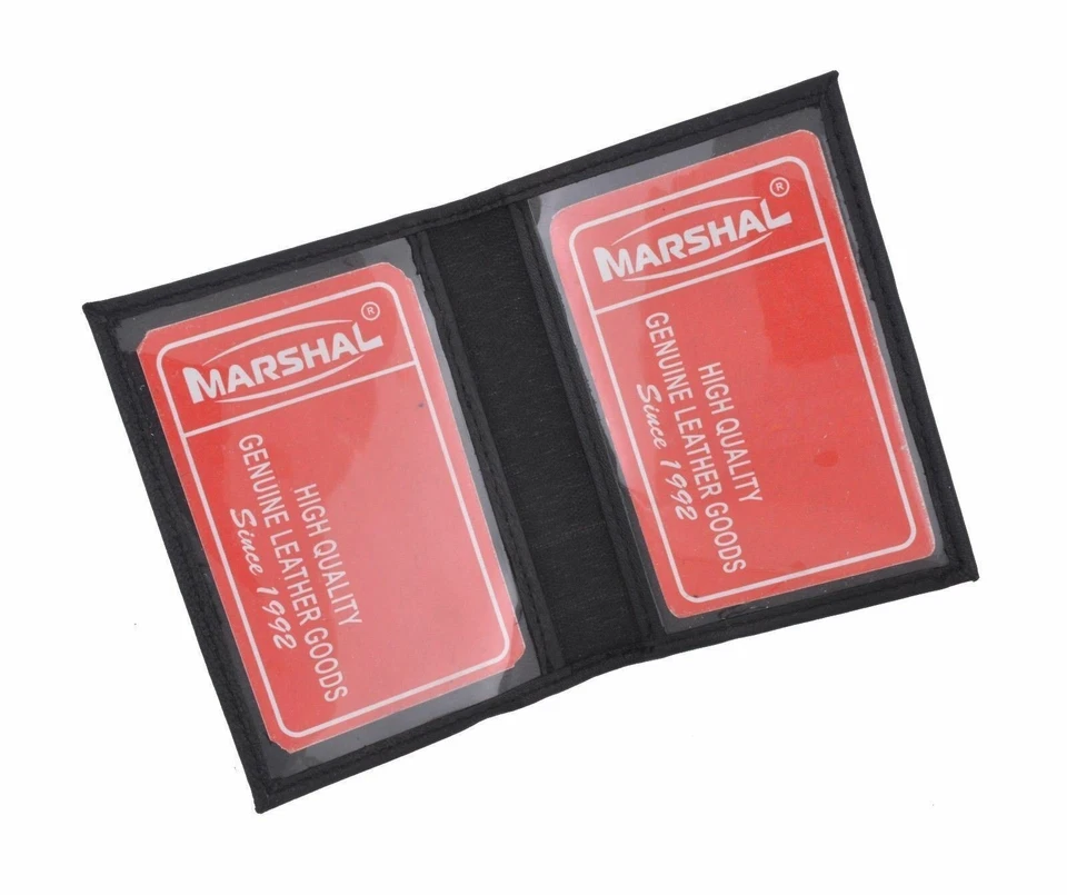 Slim Thin Leather Credit Card ID Mini Wallet Holder Bifold Driver's License Safe - Image 3 of 4