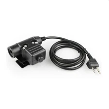 U94 PTT Cable Plug For Midland Z Tactical Headset PPT For Bowman Elite II HD01
