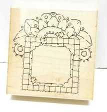 JRL Design Sunflower Burst Framed Rubber Stamp Flowers Frame QQ109
