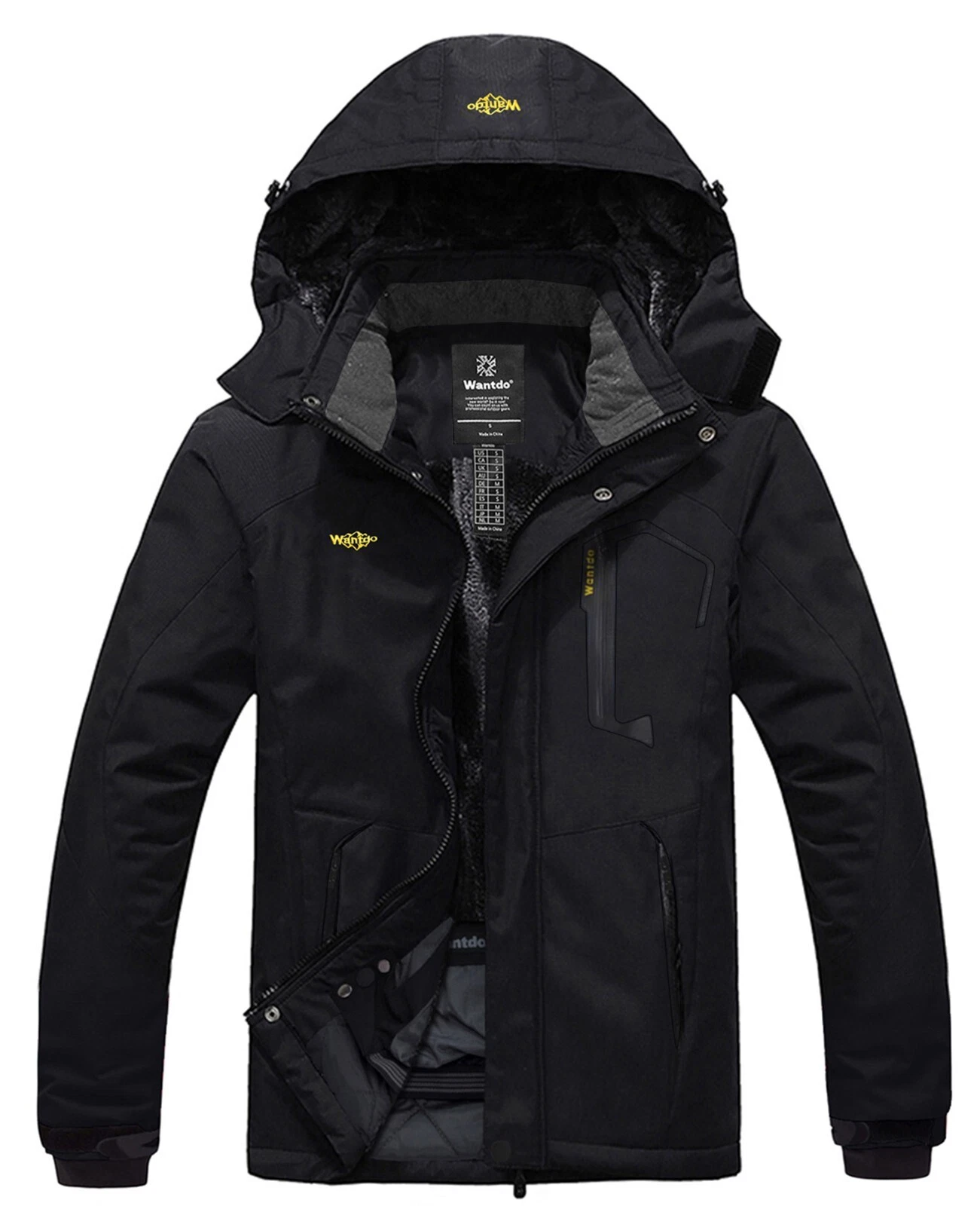 Wantdo Men's Waterproof Winter Jacket Warm Winter Coat Jacket Ski Jacket Hooded
Opens in a new windo