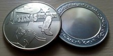 Texas Hold em card guard bright nickel coin